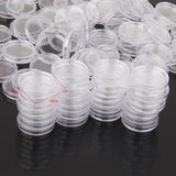 Maxbell 200 Piece 20mm Clear Coin Capsules Containers Boxes Coin Display Holders Round Case