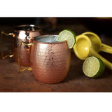 Maxbell 4pcs Moscow Mule Mug Cup Handmade Hammered Moscow Mule Mug with Brass Handle