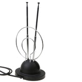 Maxbell 4x Universal Indoor Rabbit Ear TV Antenna for HDTV VHF UHF Dual Loop Coaxial