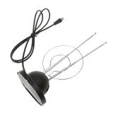 Maxbell 4x Universal Indoor Rabbit Ear TV Antenna for HDTV VHF UHF Dual Loop Coaxial