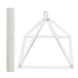 Maxbell Crystal Singing Pyramid  D Note for Sacral Singing Bowl 6 inch+Suede Mallets