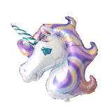 Maxbell Funny Cute Unicorn Aluminum Foil Large Balloon Cupcake Picks Party Decoration