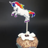 Maxbell Funny Cute Unicorn Aluminum Foil Large Balloon Cupcake Picks Party Decoration