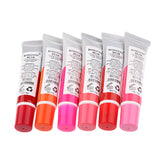 Maxbell 40 Colors Powder Eyeshadow Matt Palette +6pcs Waterproof Peel-off Lip Gloss