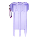 Maxbell 2 Pieces Portable Nylon Dart Storage Box Transparent Dart Case with Clip