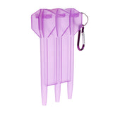 Maxbell 2 Pieces Portable Nylon Dart Storage Box Transparent Dart Case with Clip