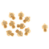 Maxbell Copper 3D Printer 10X0.3mm+10X0.4mm Extruder Brass Nozzle Print Head Durable,