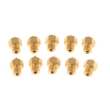 Maxbell Copper 3D Printer 10X0.3mm+10X0.4mm Extruder Brass Nozzle Print Head Durable,