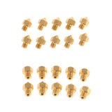 Maxbell Copper 3D Printer 10X0.3mm+10X0.4mm Extruder Brass Nozzle Print Head Durable,