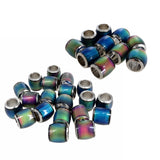 Maxbell 30Pcs Hot Color Changing Mood Loose Beads Barrel Spacer DIY Handcraft