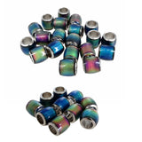 Maxbell 30Pcs Hot Color Changing Mood Loose Beads Barrel Spacer DIY Handcraft