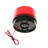 Maxbell Set 3 Dia. 10cm Round Caution Warning Light Lamp Traffic Alarm Flash Light