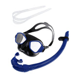 Maxbell Scuba Diving Snorkeling Goggles Glasses Mask Snorkel Tube + Dive Mask Strap