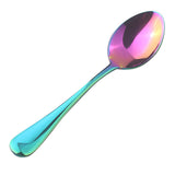 Maxbell 3pcs Stainless Steel Cutlery Table Dinner Soup Tea Spoon Tableware Colorful