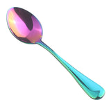 Maxbell 3pcs Stainless Steel Cutlery Table Dinner Soup Tea Spoon Tableware Colorful