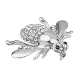 Maxbell 2 Pieces Lovely Cute Honey Bee Rhinestone Brooch Pin for Women Party Gifts