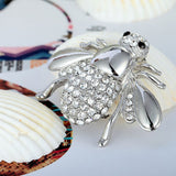 Maxbell 2 Pieces Lovely Cute Honey Bee Rhinestone Brooch Pin for Women Party Gifts