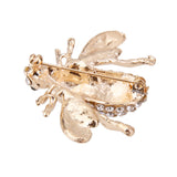 Maxbell 2 Pieces Lovely Cute Honey Bee Rhinestone Brooch Pin for Women Party Gifts