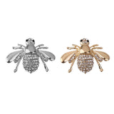 Maxbell 2 Pieces Lovely Cute Honey Bee Rhinestone Brooch Pin for Women Party Gifts