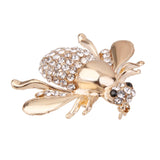 Maxbell 2 Pieces Lovely Cute Honey Bee Rhinestone Brooch Pin for Women Party Gifts