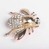 Maxbell 2 Pieces Lovely Cute Honey Bee Rhinestone Brooch Pin for Women Party Gifts