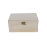 Maxbell 10pcs Unfinished Wood Crafts Jewelry Box Treasure Small Storage For Jewellery Postcards Makeup