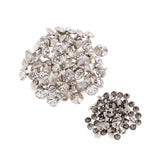 Maxbell 100 Piece Rhinestone Rivet Studs Buttons for Leather Crafts Bag Decoration Silver and Gold 10mm