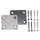 Maxbell 2Pieces Mini Style Neck Plate for Fender ST Electric Guitar Bass Replacement