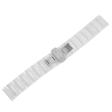 Maxbell 2Pcs 20mm Ceramic Watchband Link Replacement Smart Watch Strap Steel Buckle