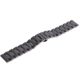 Maxbell 2Pcs 20mm Ceramic Watchband Link Replacement Smart Watch Strap Steel Buckle