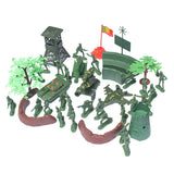 Maxbell 37Pieces Plastic Model Playset Toy Soldiers 5cm Figures Army Men Accessories