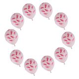 Maxbell 20 Pieces Baby Footprint Latex Balloons Baby Shower Birthday Decor Pink+Blue