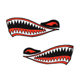 Maxbell 4 Pieces Skeleton Fish Bones with Shark Mouth Teeth Boat Canoe Kayak Decals