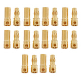 Maxbell 3.5mm Gold Connector Battery ESC Plug Pack of 10 Pairs for RC Car Accessory