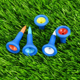 Maxbell 10 Pieces/Pack Premium 4.2cm Soft Rubber Cushion Top Golf Tees Random Color Golf Accessories