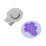 Maxbell 3 Pieces Flower Golf Hat Clip with Detachable Magnetic Golf Ball Marker