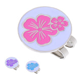 Maxbell 3 Pieces Flower Golf Hat Clip with Detachable Magnetic Golf Ball Marker