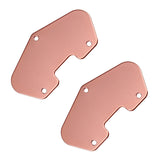 Maxbell 2 Pieces Copper-red Humbucker Pickup Baseplate Base Plate For TL Style Electric Guitar Accessory Replacement DIY