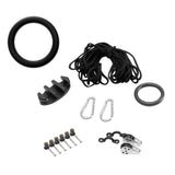 Maxbell Kayak Canoe Boat Anchor Trolley Kit Pulley Cleat Rope Pad Eye Rigging O Ring