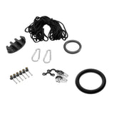 Maxbell Kayak Canoe Boat Anchor Trolley Kit Pulley Cleat Rope Pad Eye Rigging O Ring