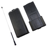 Maxbell Extended 6AA Battery Case Pack Shell+Telescopic Antenna For BaoFeng UV5R