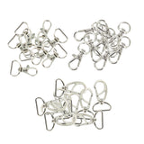 Maxbell 30pcs Silver Lobster Clasps Swivel Trigger Clips Hooks for Purse Bag Straps