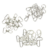 Maxbell 30pcs Silver Lobster Clasps Swivel Trigger Clips Hooks for Purse Bag Straps