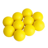 Maxbell 10 Pieces PU Soft Foam Golf Balls + Nylon Mesh Nets Bag Golf 50 Balls Pouch