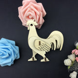 Maxbell Wood 3D Jigsaw Puzzle Model Set Rooster Cock Shape Easter Decor Kids Gift