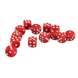 Maxbell 100 Pack 12mm D6 Dice Six Sided Die for Board Game Accessories Red&Green