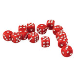 Maxbell 100 Pack 12mm D6 Dice Six Sided Die for Board Game Accessories Red&Green