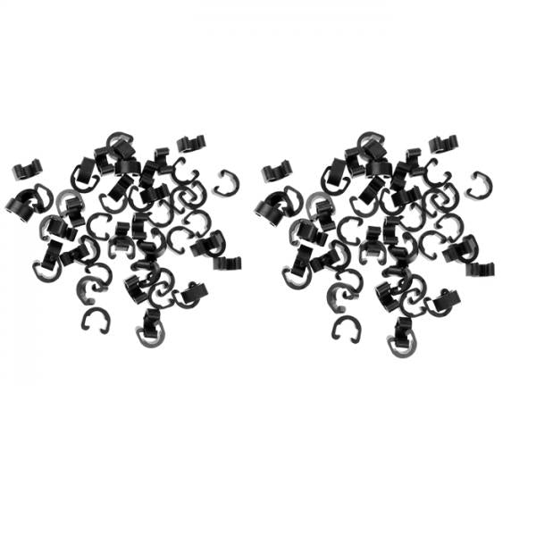 Maxbell 100Pcs MTB Road Bicycle Brake Cable Guides Hose Housing Brake Cable C-Clips