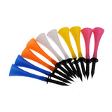 Maxbell 30 Pieces Mixed Color 83mm/3.3inch Rubber Golf Tees Golfer Training Tool