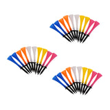 Maxbell 30 Pieces Mixed Color 83mm/3.3inch Rubber Golf Tees Golfer Training Tool